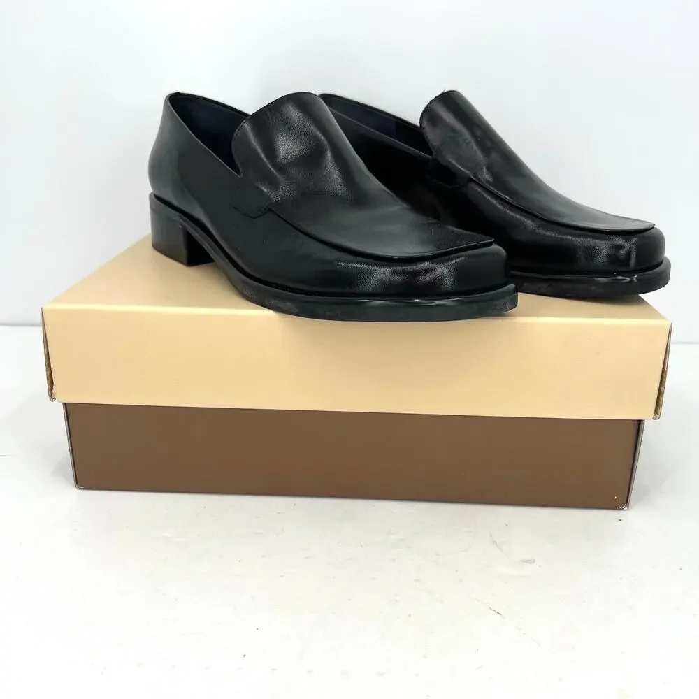 Franco Sarto L-Bocca women’s leather heels loafers shoes Wide
